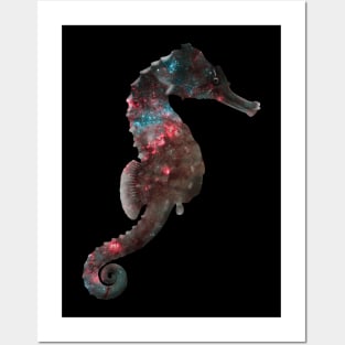 Galaxy Seahorse Posters and Art